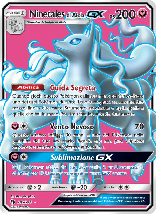 Ninetales di Alola GX card image