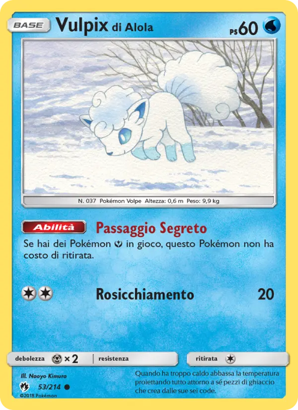 Vulpix di Alola card image