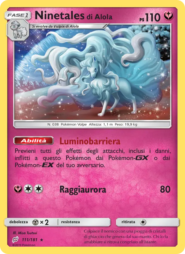 Ninetales di Alola card image