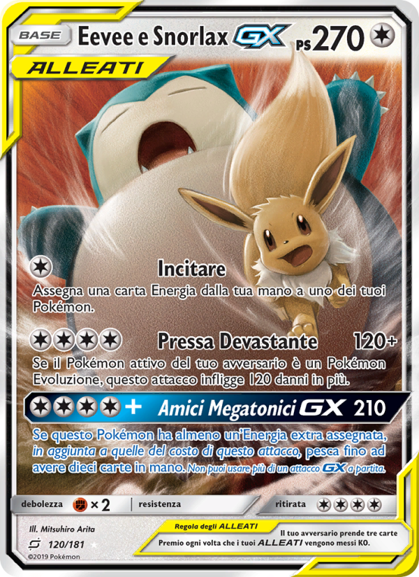 Eevee e Snorlax GX