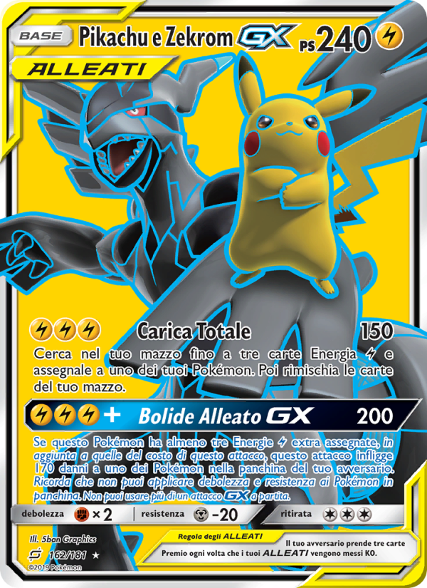 Pikachu e Zekrom GX
