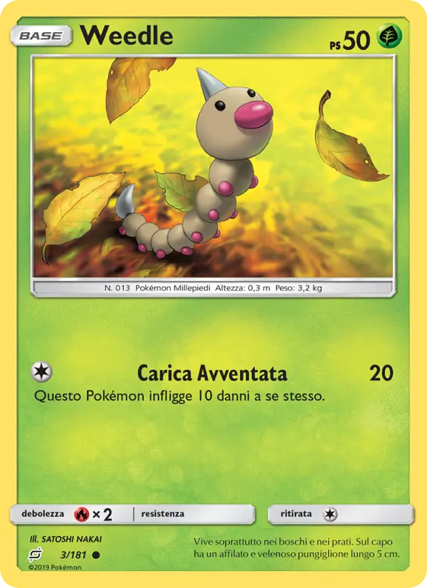 Weedle card image