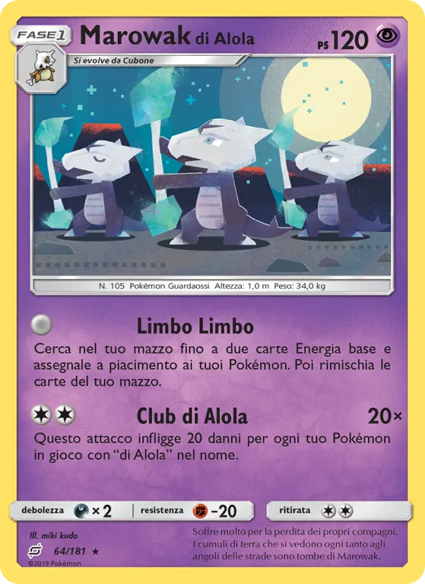 Marowak di Alola card image