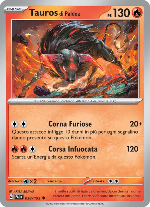 Tauros di Paldea card image