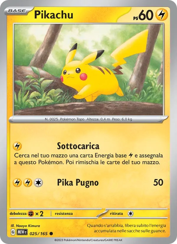 Pikachu card image
