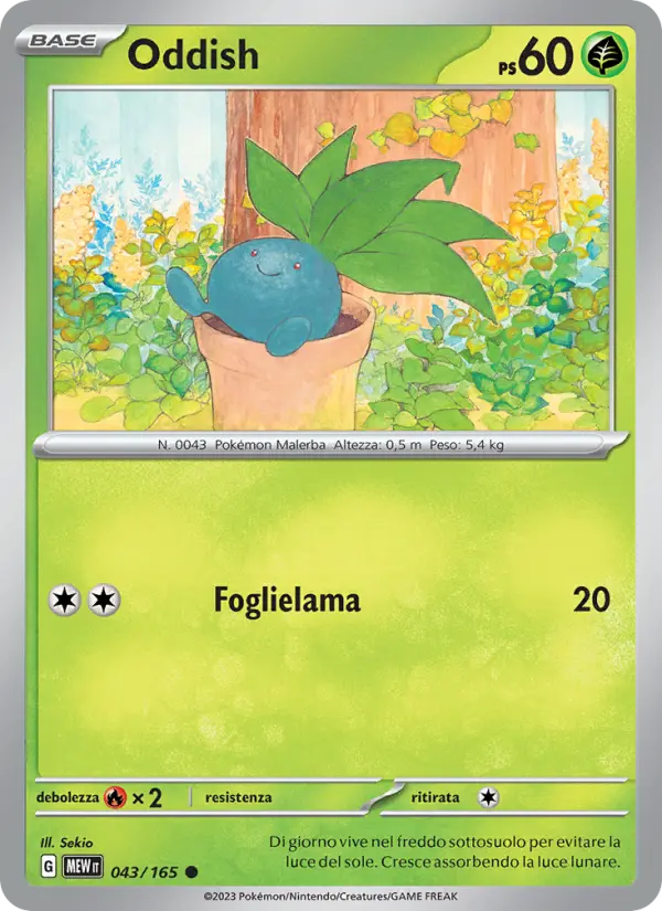 Oddish card image