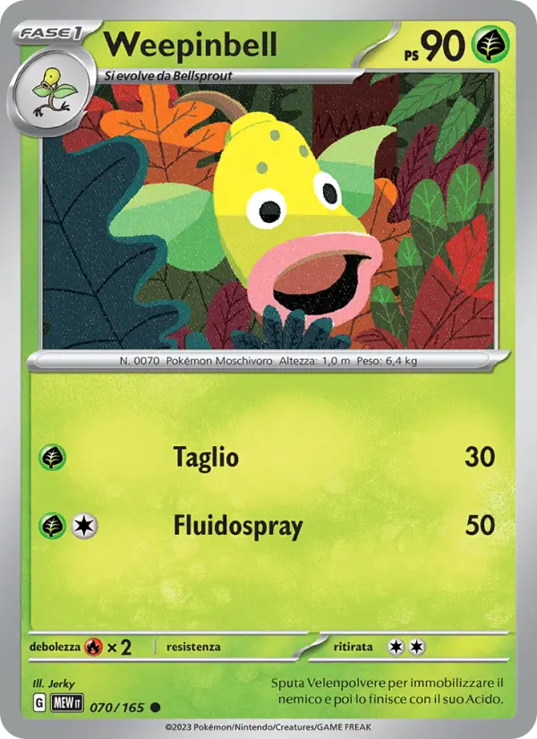 Weepinbell card image