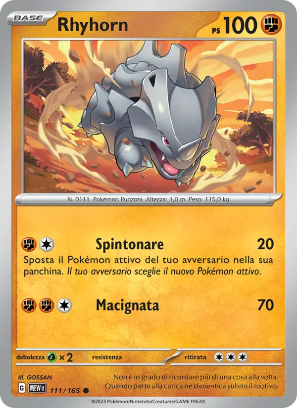 Rhyhorn card image