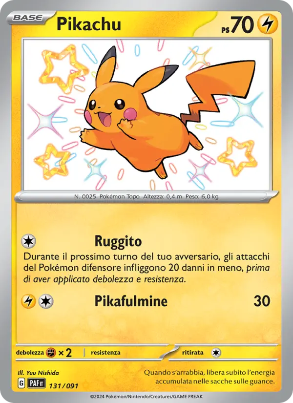 Pikachu card image