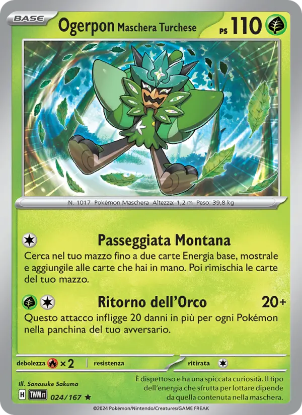 Ogerpon Maschera Turchese card image