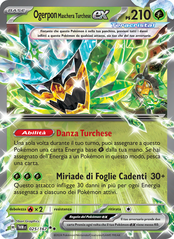 Ogerpon Maschera Turchese-ex