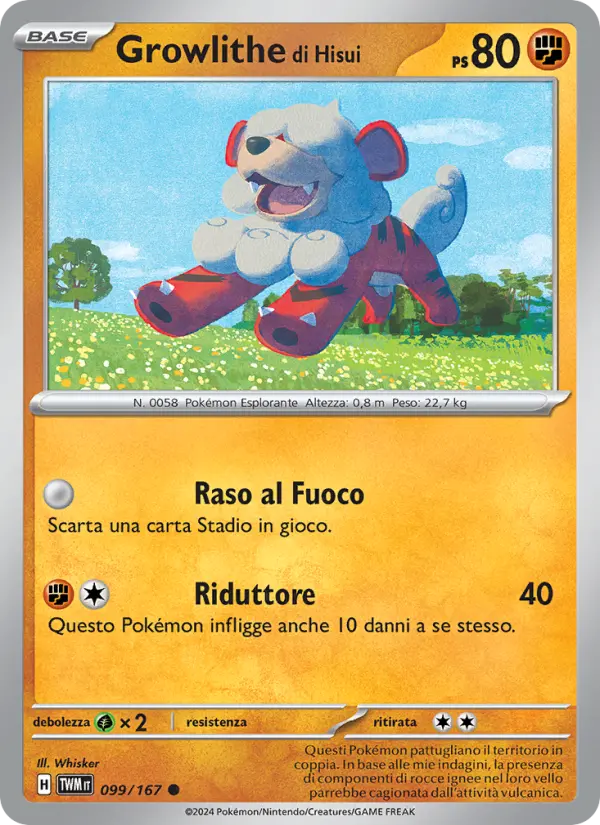Growlithe di Hisui card image