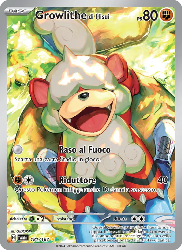 Growlithe di Hisui card image