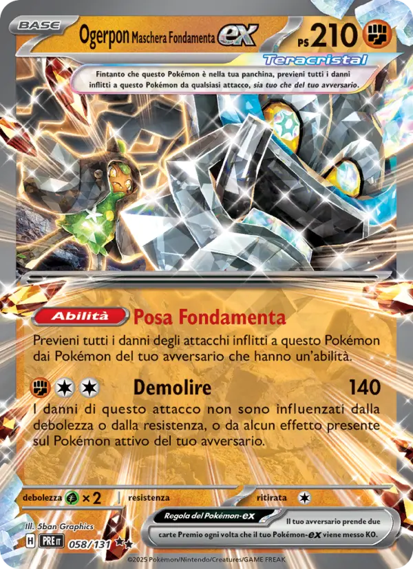 Ogerpon Maschera Fondamenta-ex card image