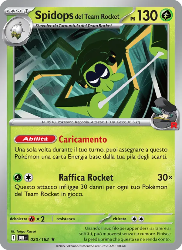 Spidops del Team Rocket card image