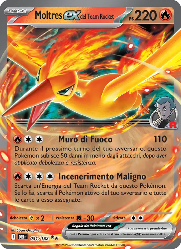 Moltres-ex del Team Rocket card image