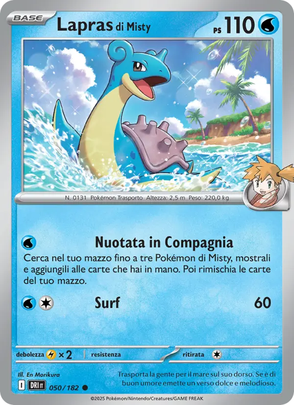 Lapras di Misty card image