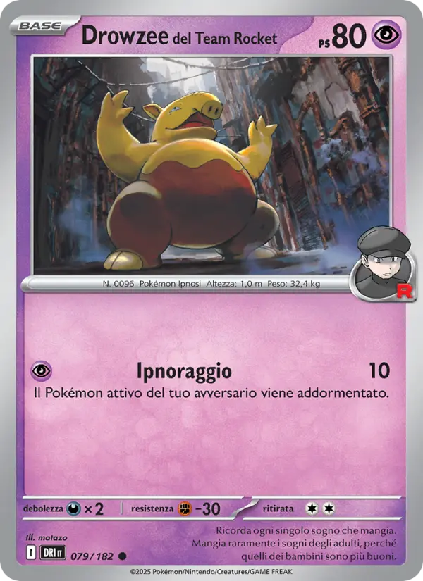 Drowzee del Team Rocket card image