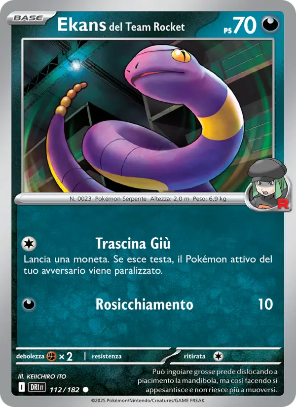 Ekans del Team Rocket card image