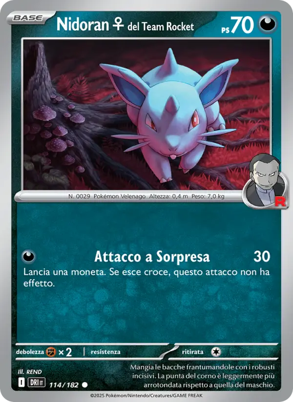 Nidoran♀ del Team Rocket card image