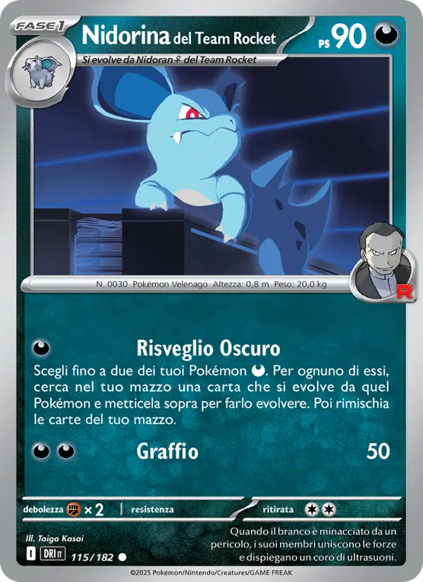 Nidorina del Team Rocket card image