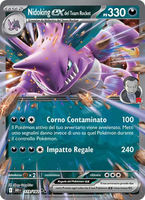 Nidoking-ex del Team Rocket card image