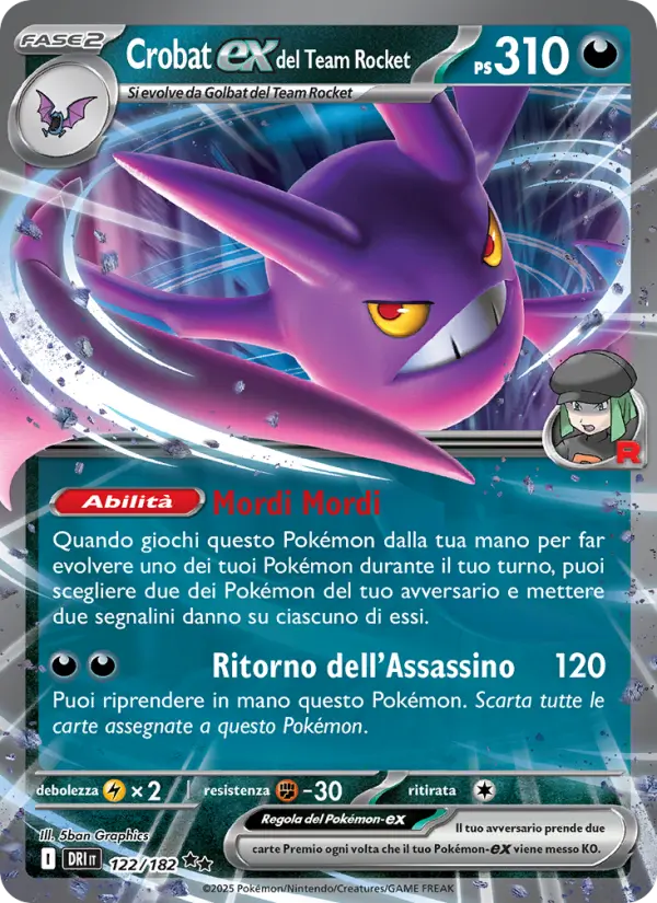Crobat-ex del Team Rocket card image