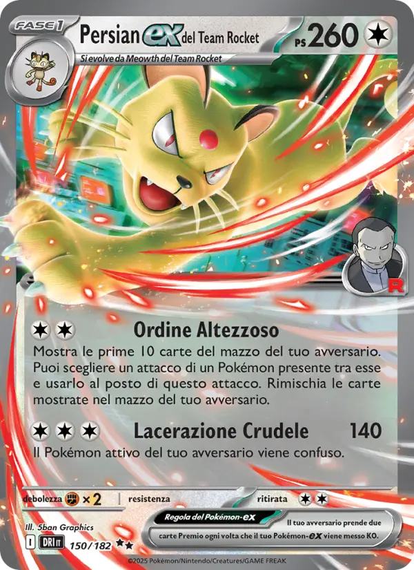 Persian-ex del Team Rocket card image