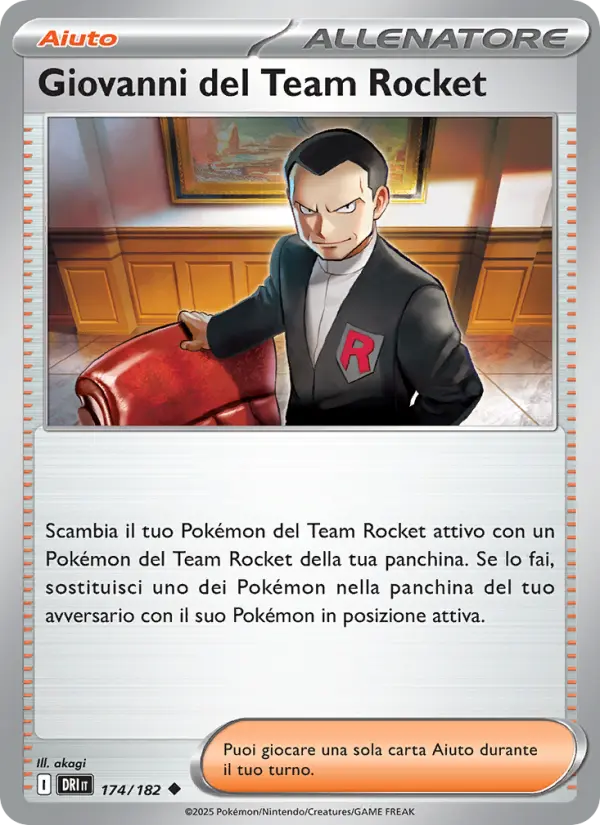 Giovanni del Team Rocket card image
