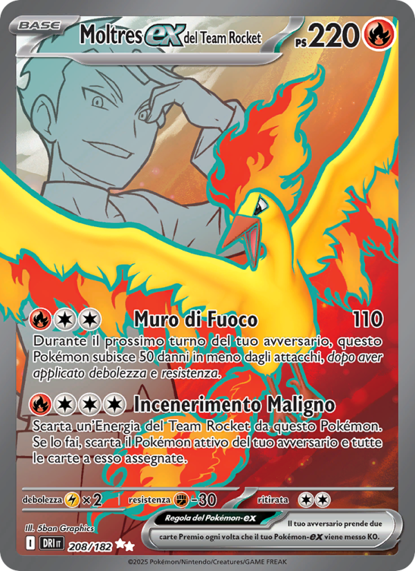 Moltres-ex del Team Rocket