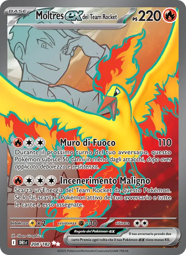 Moltres-ex del Team Rocket card image