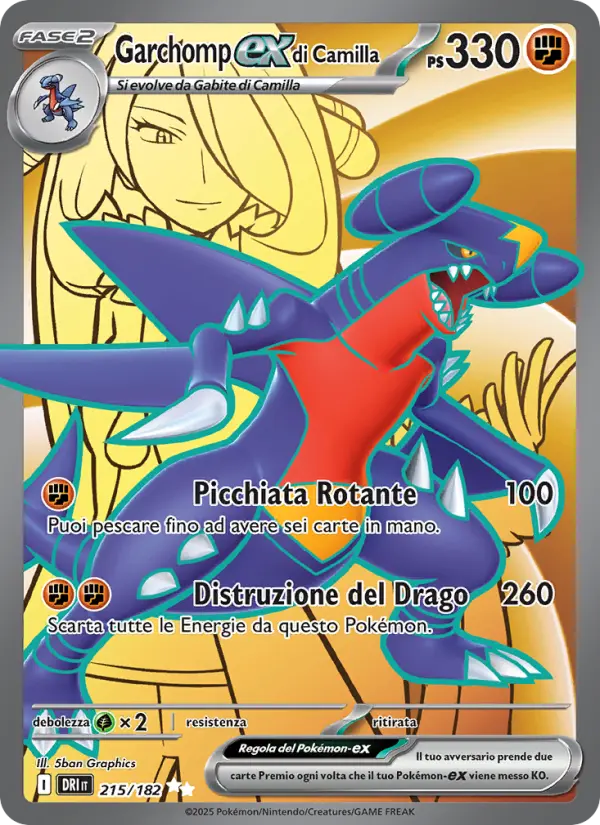Garchomp-ex di Camilla card image