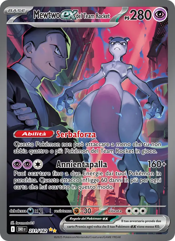 Mewtwo-ex del Team Rocket card image