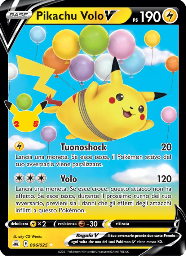 Pikachu Volo V card image