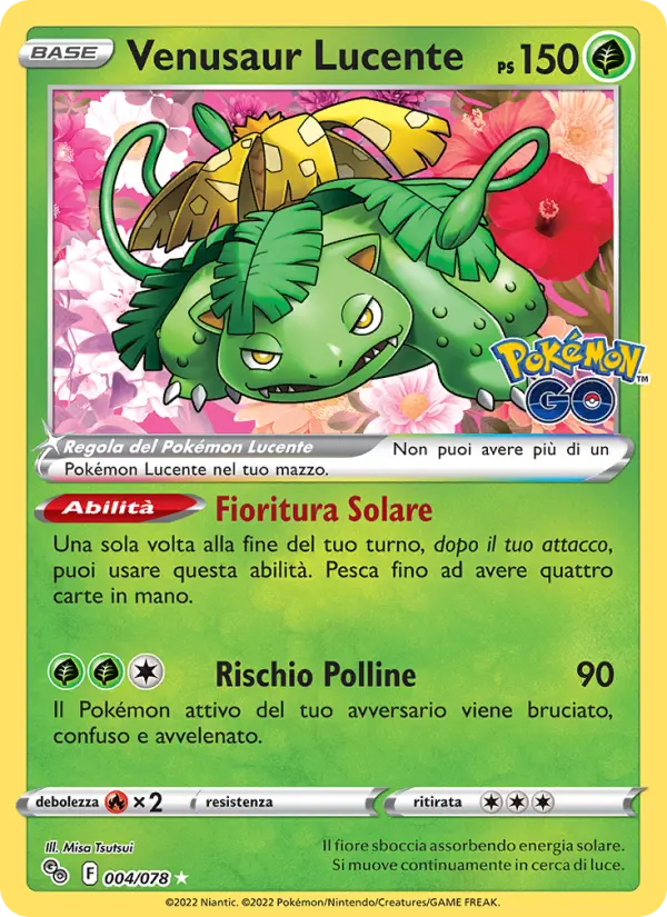 Venusaur Lucente card image