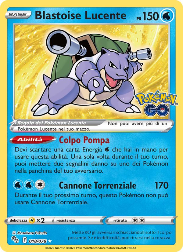 Blastoise Lucente
