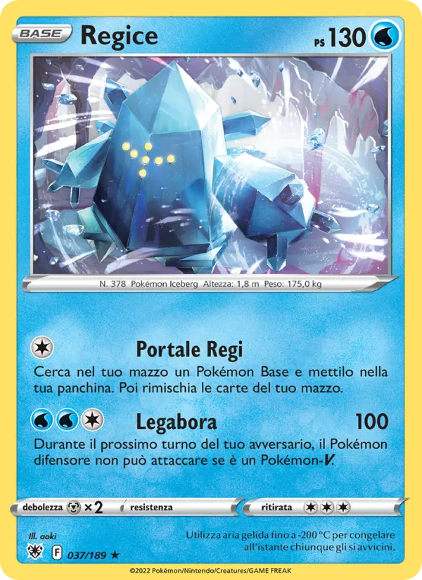 Regice card image