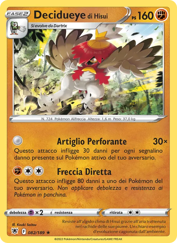 Decidueye di Hisui card image