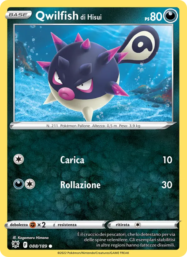 Qwilfish di Hisui card image