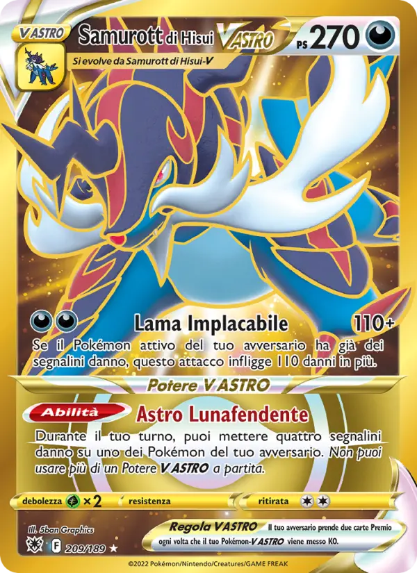 Samurott di Hisui V ASTRO card image