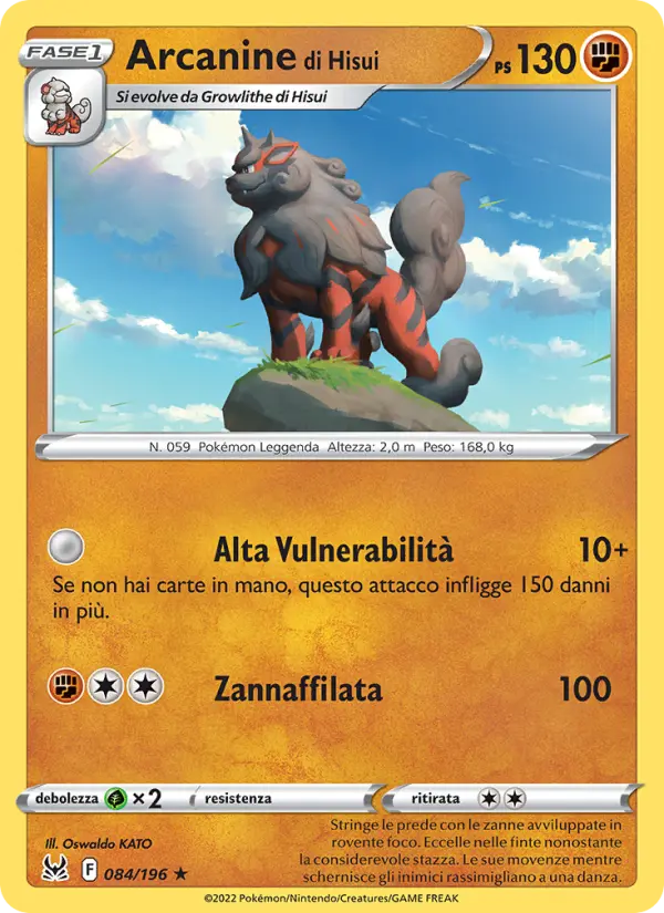 Arcanine di Hisui card image