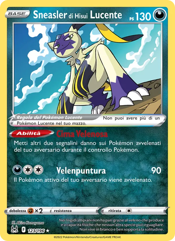 Sneasler di Hisui Lucente card image