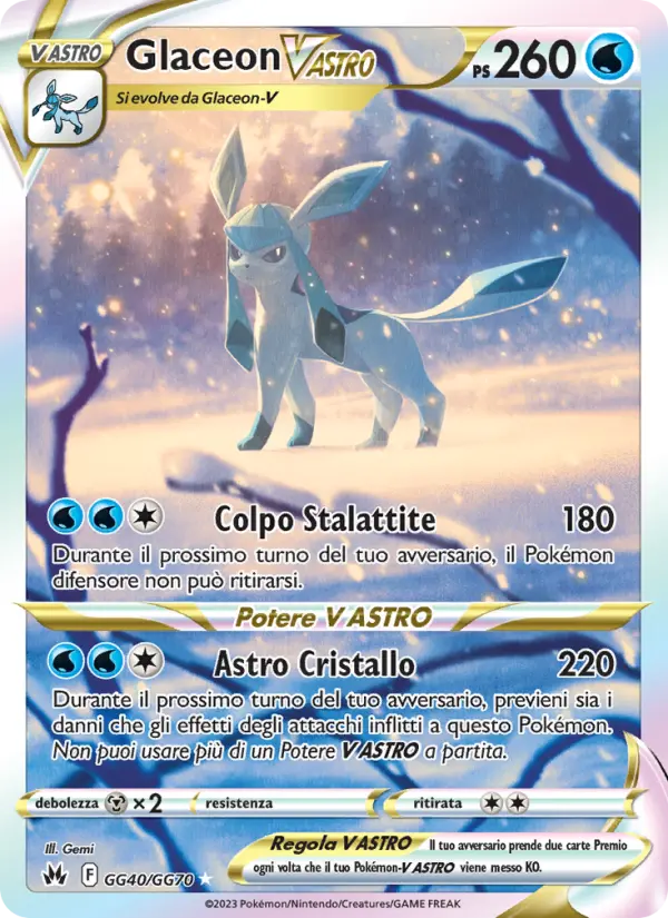 Glaceon V ASTRO card image