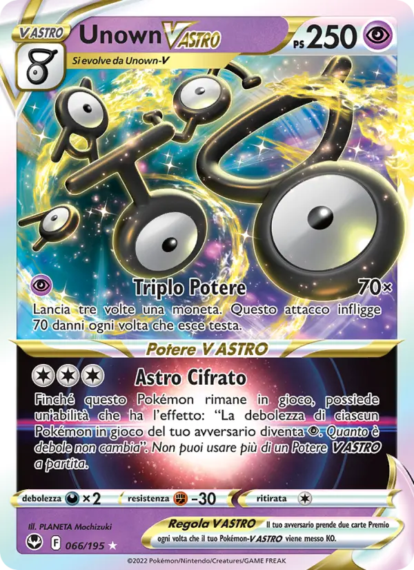 Unown V ASTRO card image