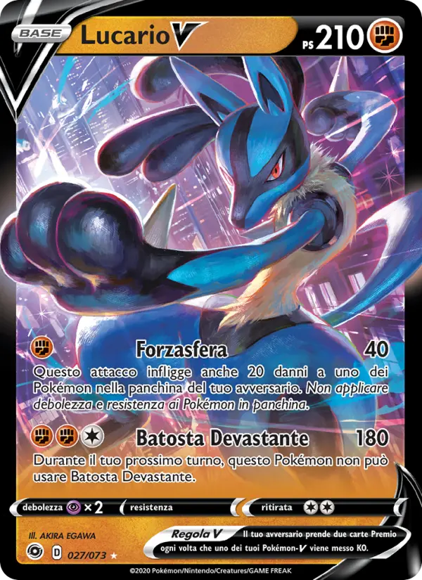 Lucario V card image