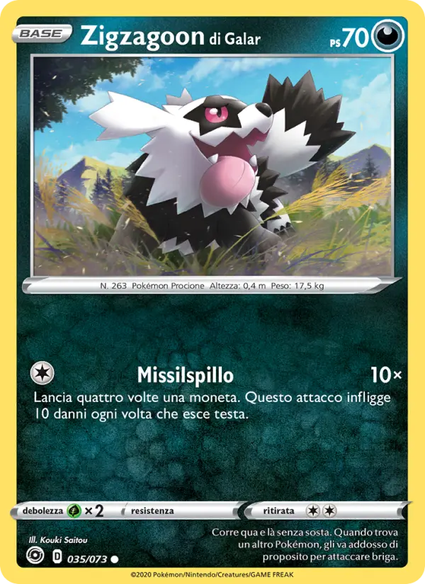 Zigzagoon di Galar card image