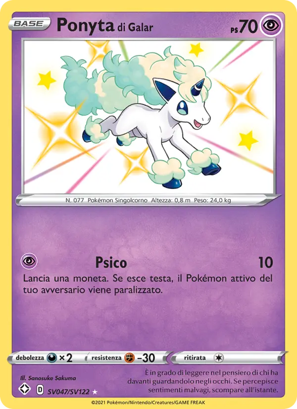 Ponyta di Galar card image
