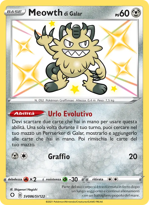 Meowth di Galar card image