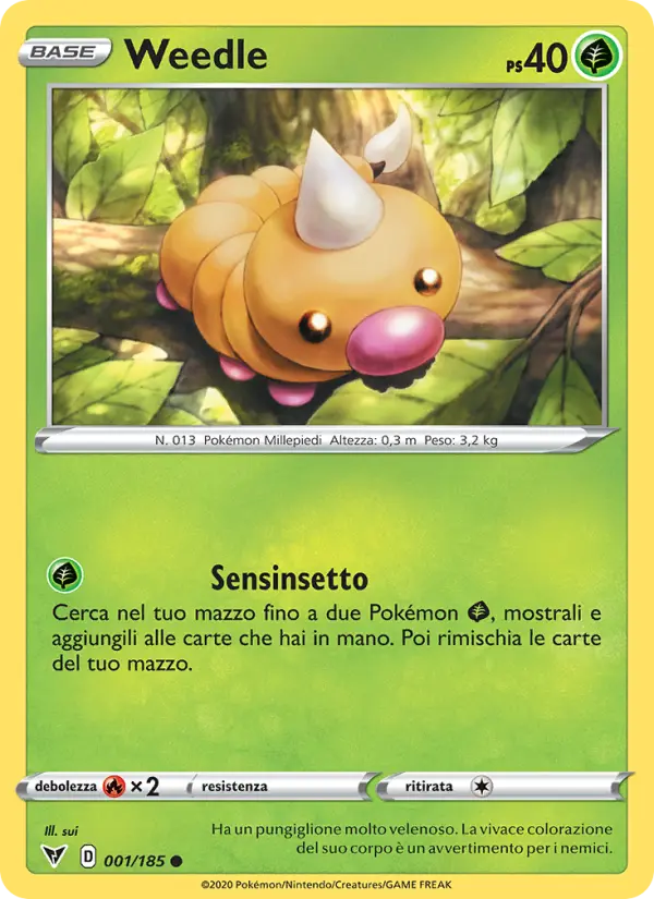 Weedle card image
