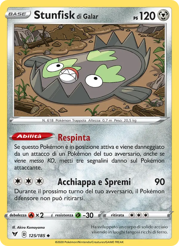 Stunfisk di Galar card image